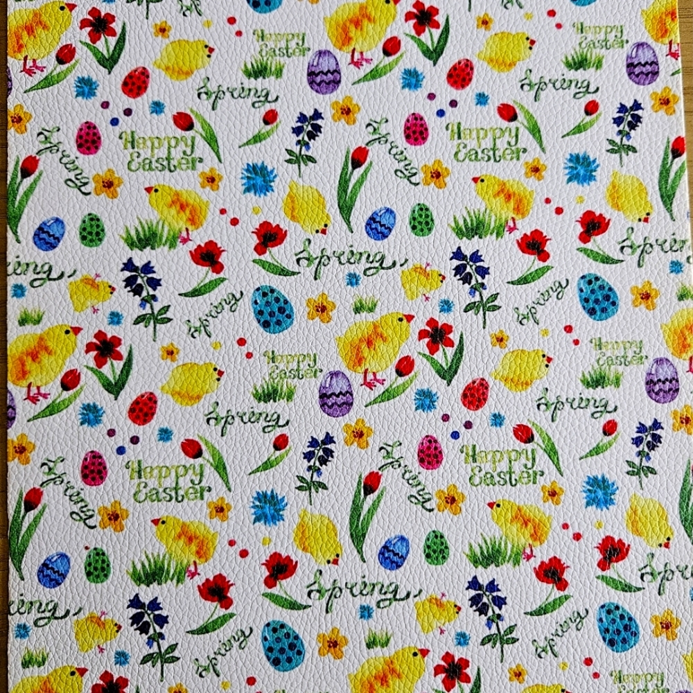 Easter Themed Faux Leather